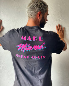 "Make Miami Great Again" Vintage Crew-Neck T-Shirt Unisex - WAKEUPWITHLINDA